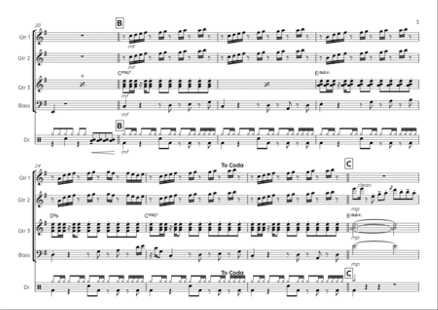 Lingus Guitar Ensemble scores gallery preview page 3