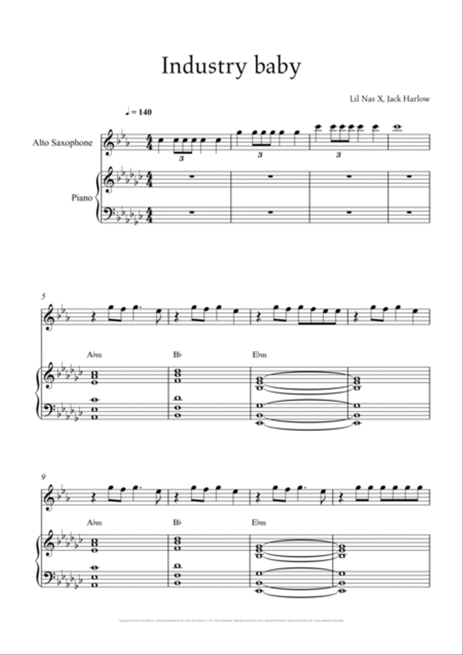 Industry Baby Small Ensemble scores gallery preview page 2