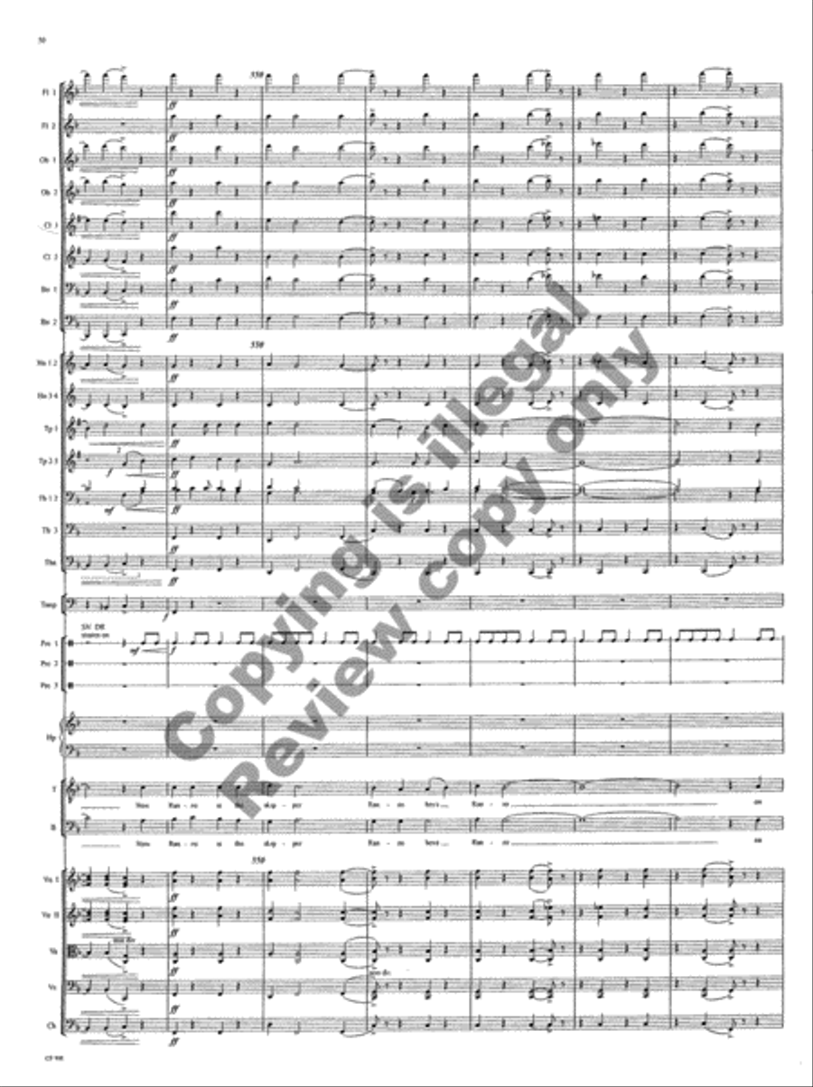 American Folk Song Suite (Orchestra Score) Choir scores gallery preview page 106