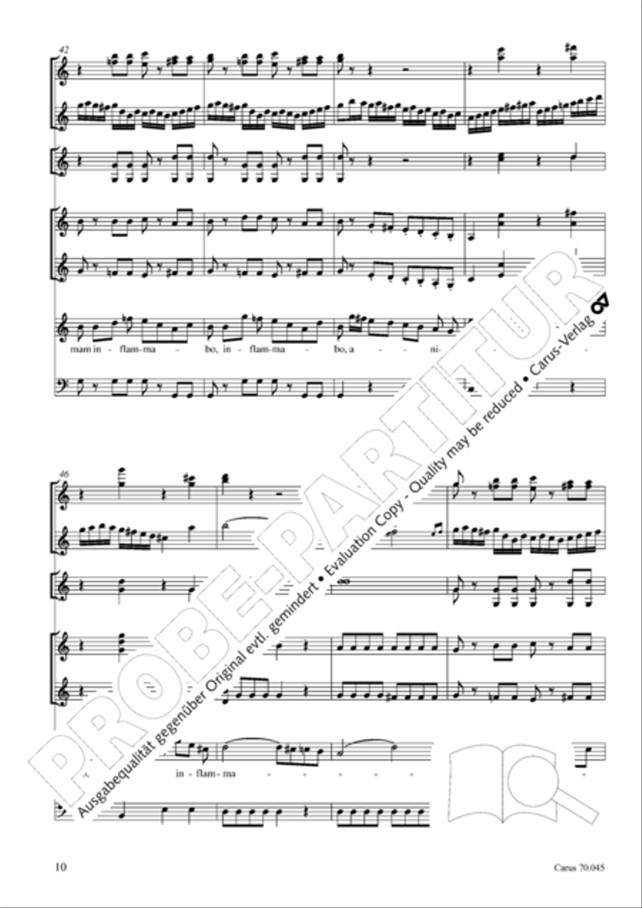 Totus in corde langueo Flute scores gallery preview page 11