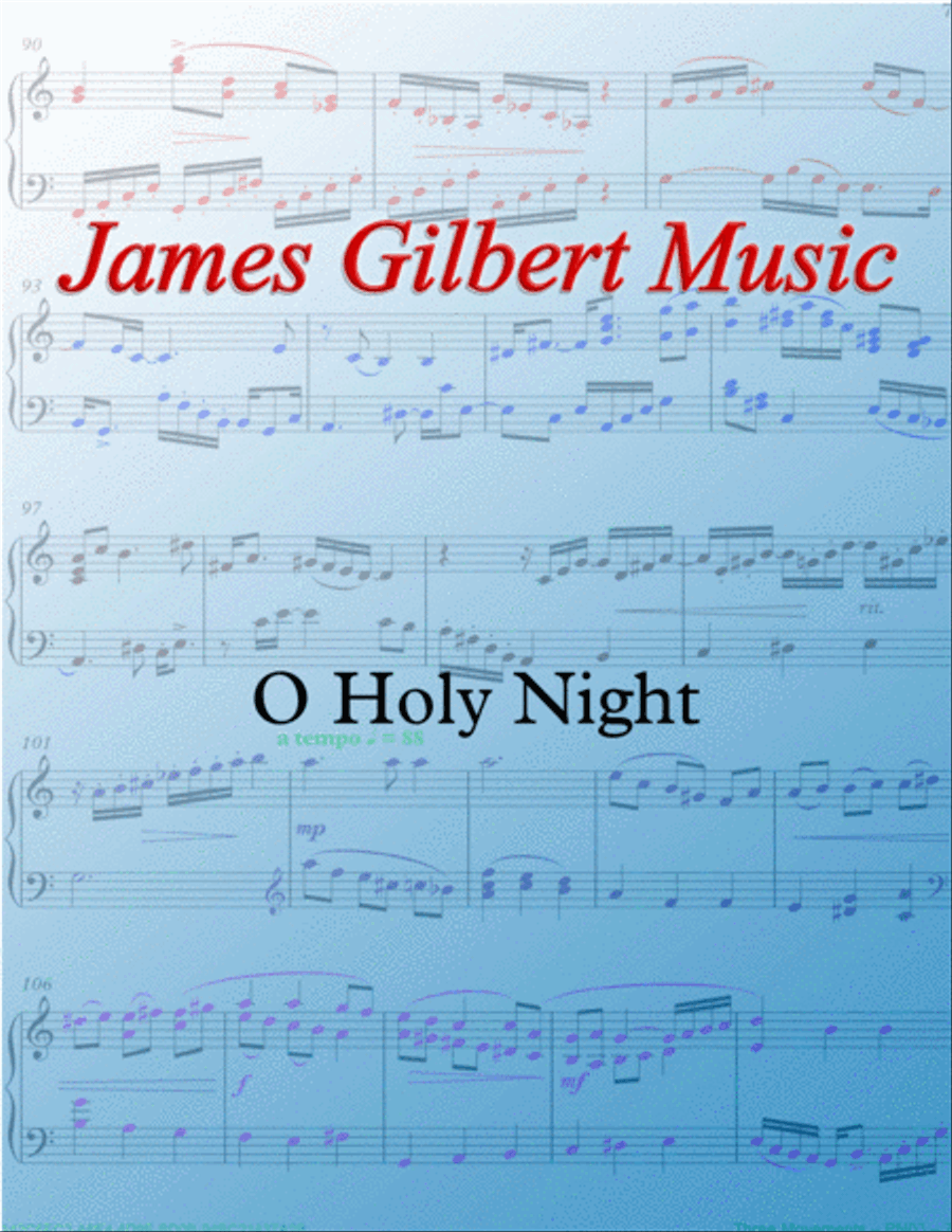 O Holy Night Piano Solo scores gallery preview page 1