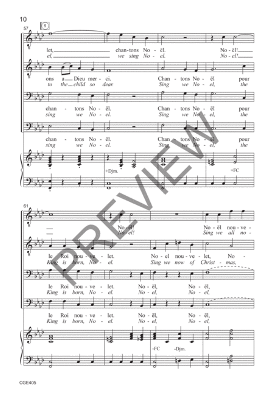 Chantons Noel (TTBB) Chantons Noel (TTBB) TTBB scores gallery preview page 9