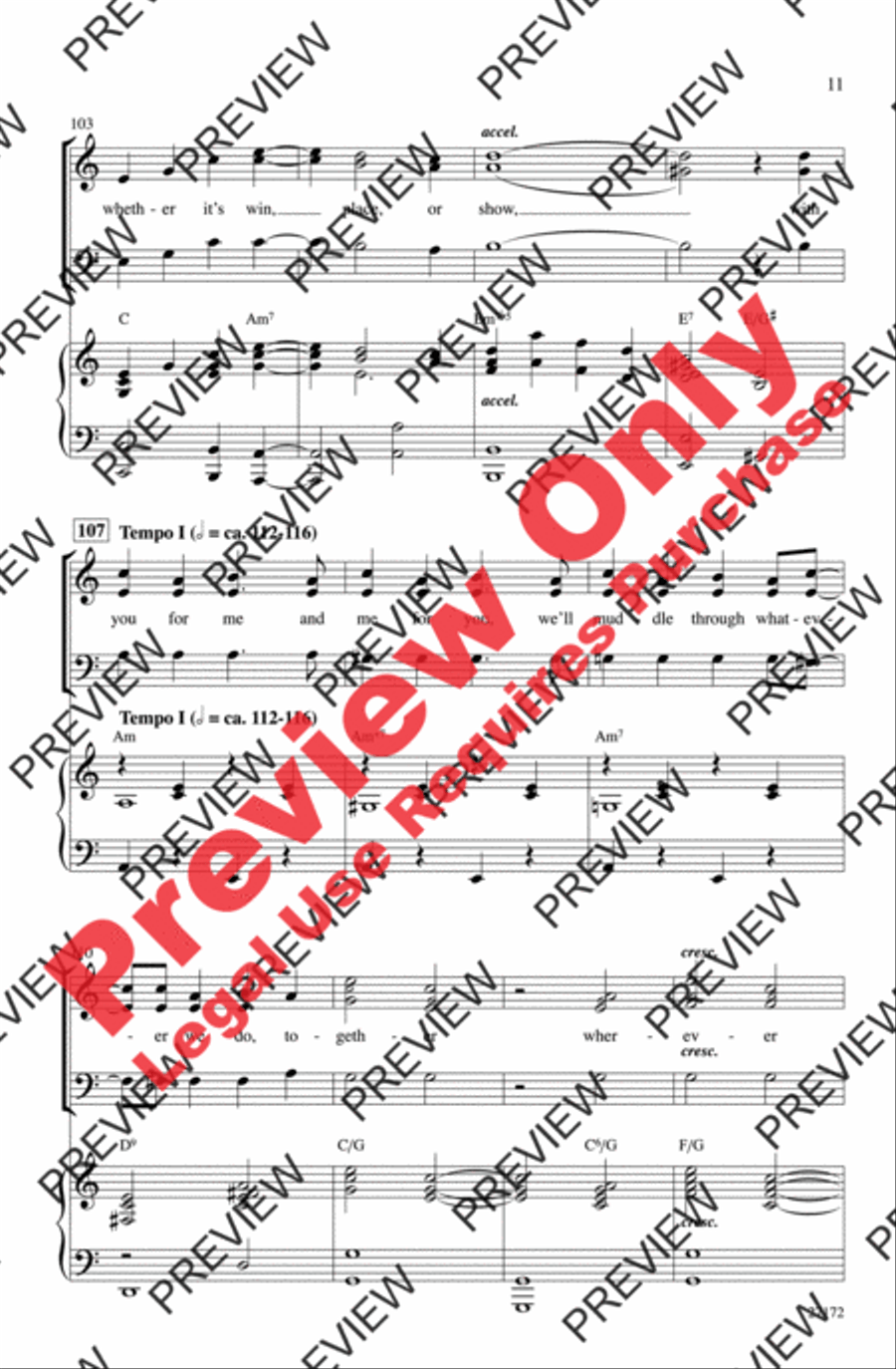 Together Wherever We Go 3-Part scores gallery preview page 11