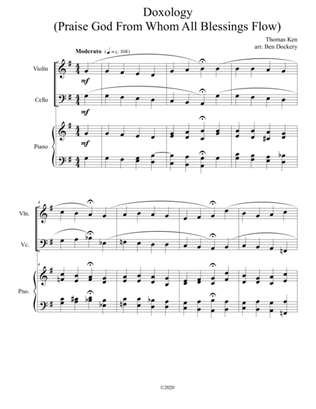 Doxology (Jazz Harmonization) for Piano Trio - (Praise God From Whom All Blessings Flow)