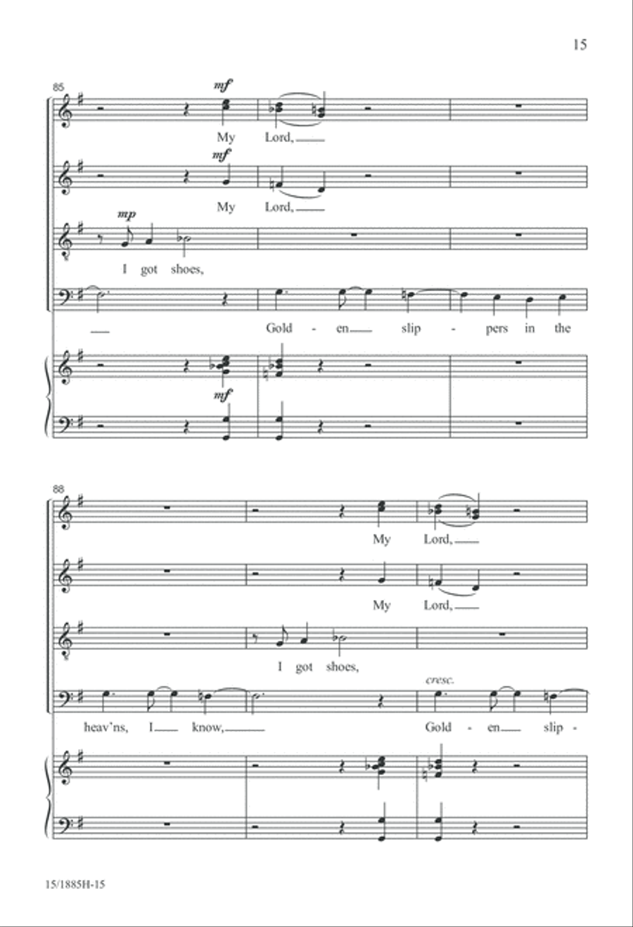 Walk the Streets of Gold 4-Part scores gallery preview page 14