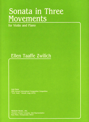 Book cover for Sonata In Three Movements