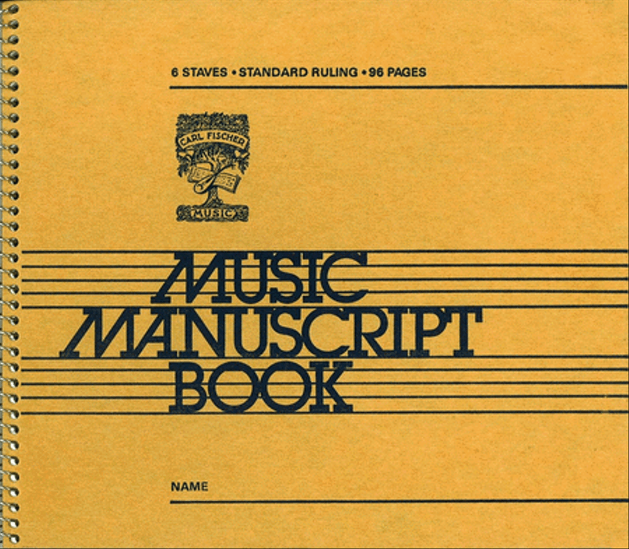 Music Manuscript Book Staff Paper scores gallery preview page 1