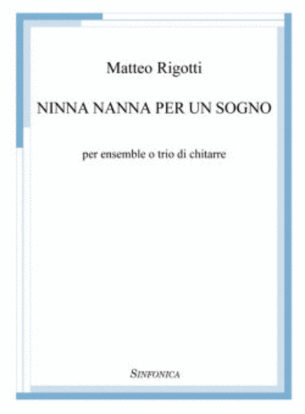 Ninna Nanna Per Un Sogno