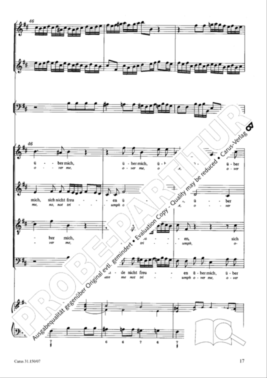O my Lord, I long for thee (Nach dir, Herr, verlanget mich) 4-Part scores gallery preview page 18