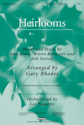 Heirlooms - CD ChoralTrax