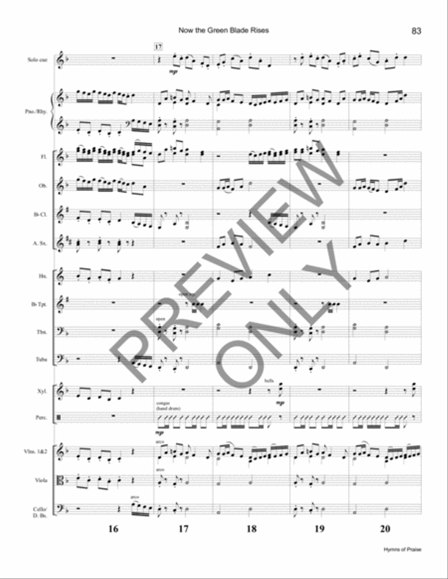 Hymns of Praise Full Score Piano Accompaniment scores gallery preview page 5