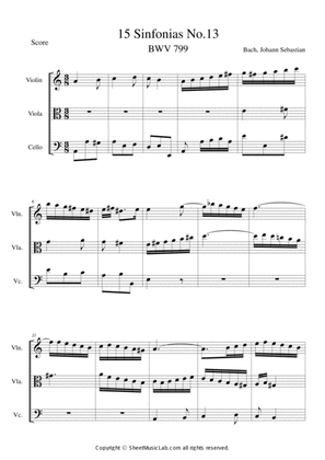 Sinfonias No.13 BWV 799