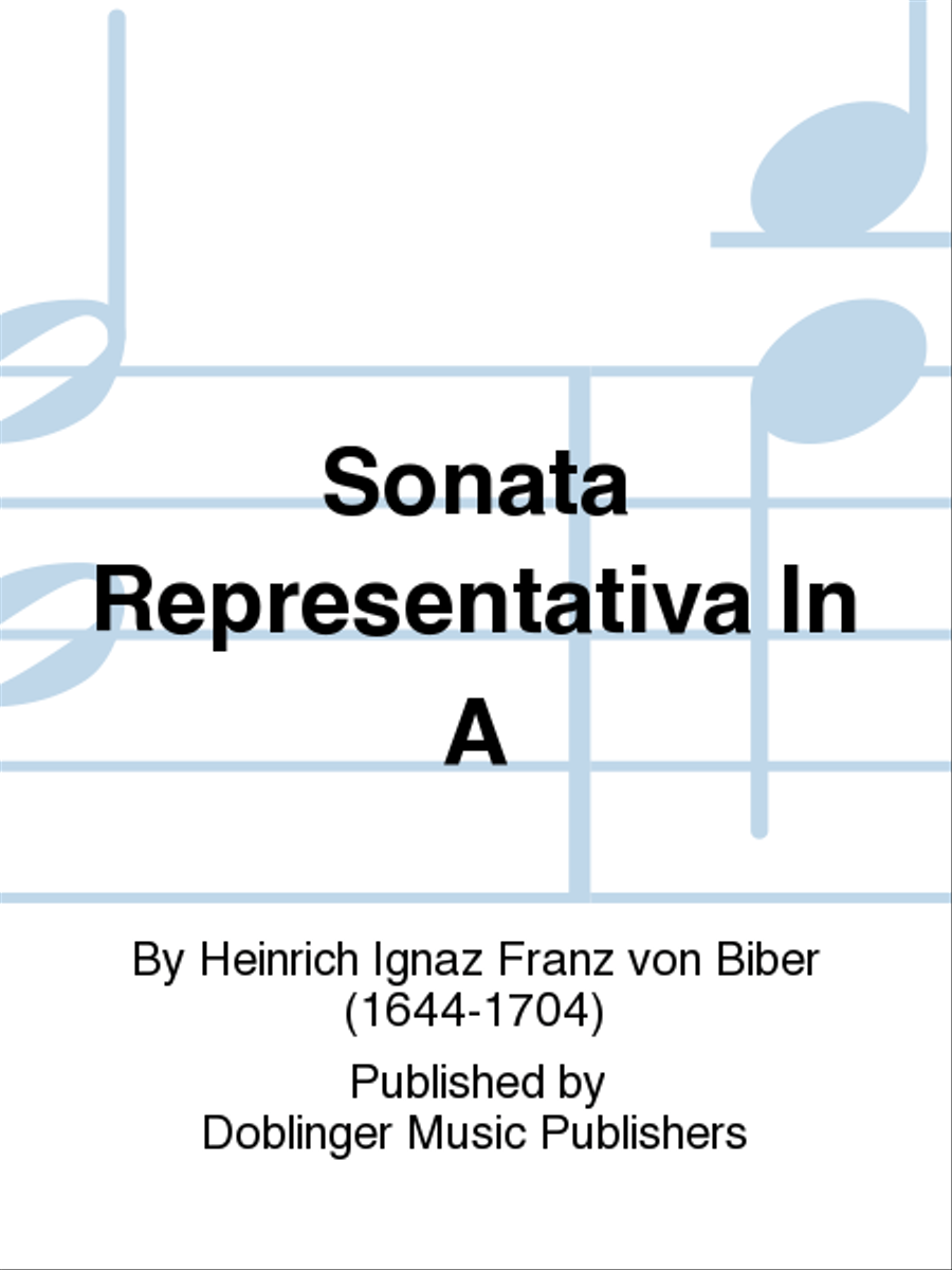 Sonata representativa in A Violin Solo scores gallery preview page 1