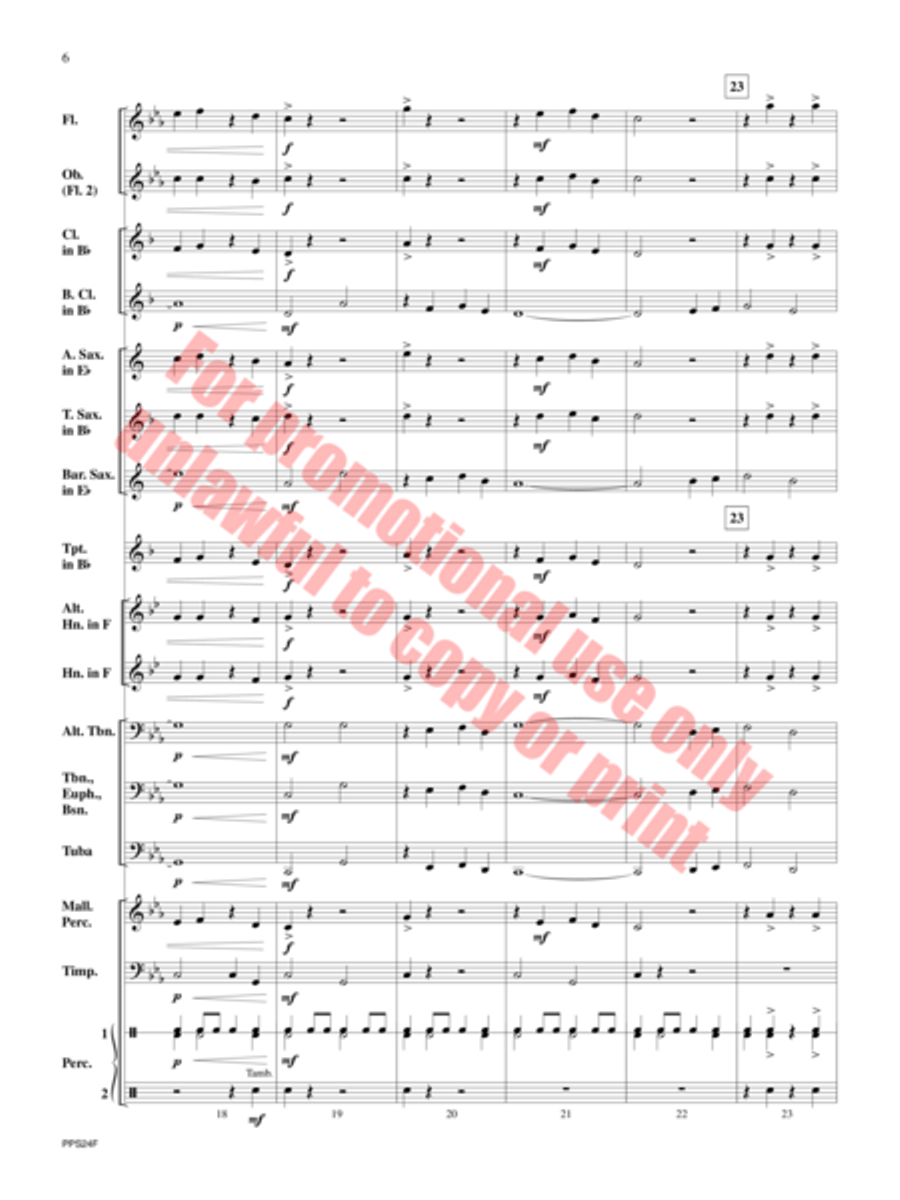 Mammoth Concert Band scores gallery preview page 7