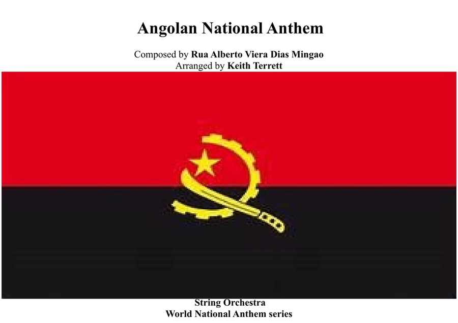 Angolan National Anthem for String Orchestra (World National Anthem Series) String Orchestra scores gallery preview page 1