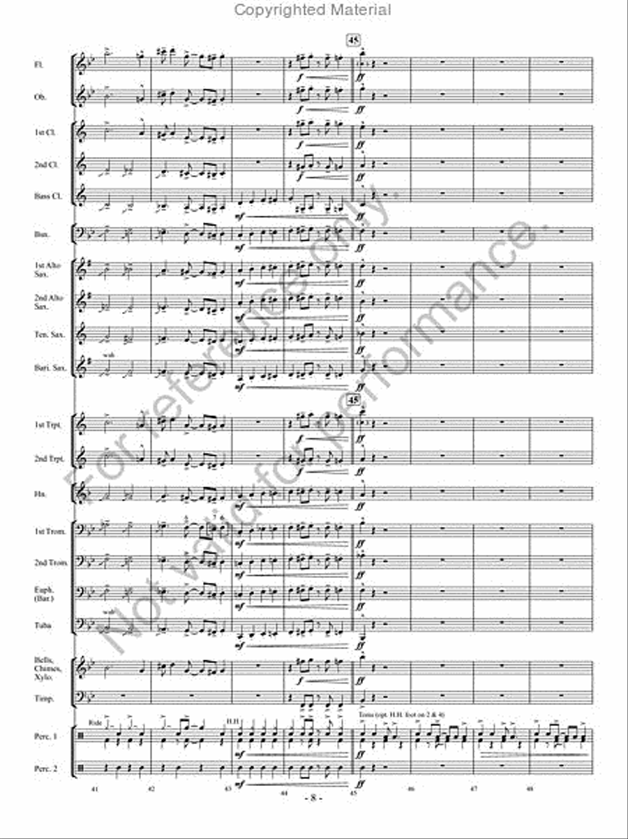 Curtain Call Curtain Call Concert Band scores gallery preview page 7