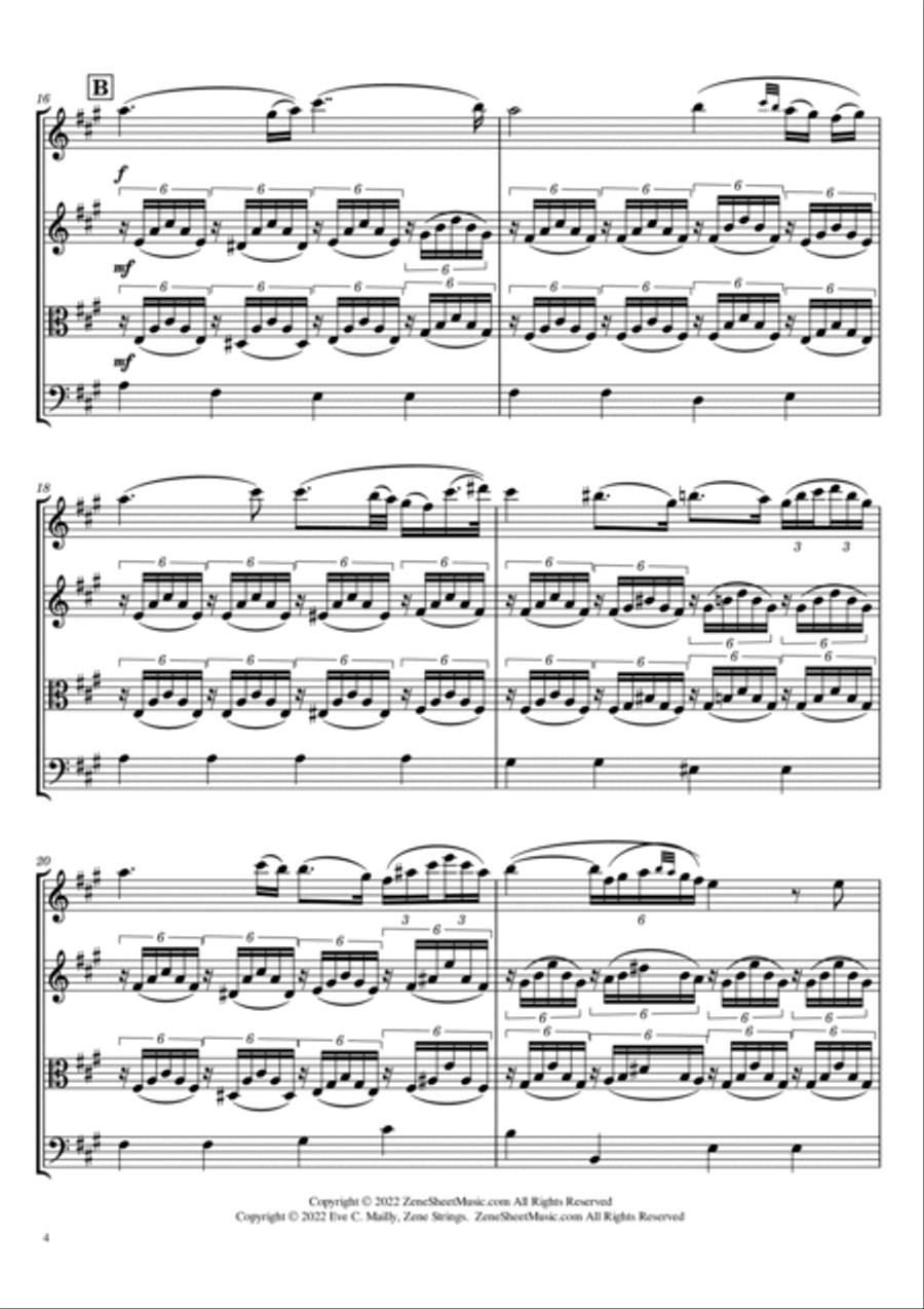 Ave Maria - Franz Schubert (String Trio) String Trio scores gallery preview page 4