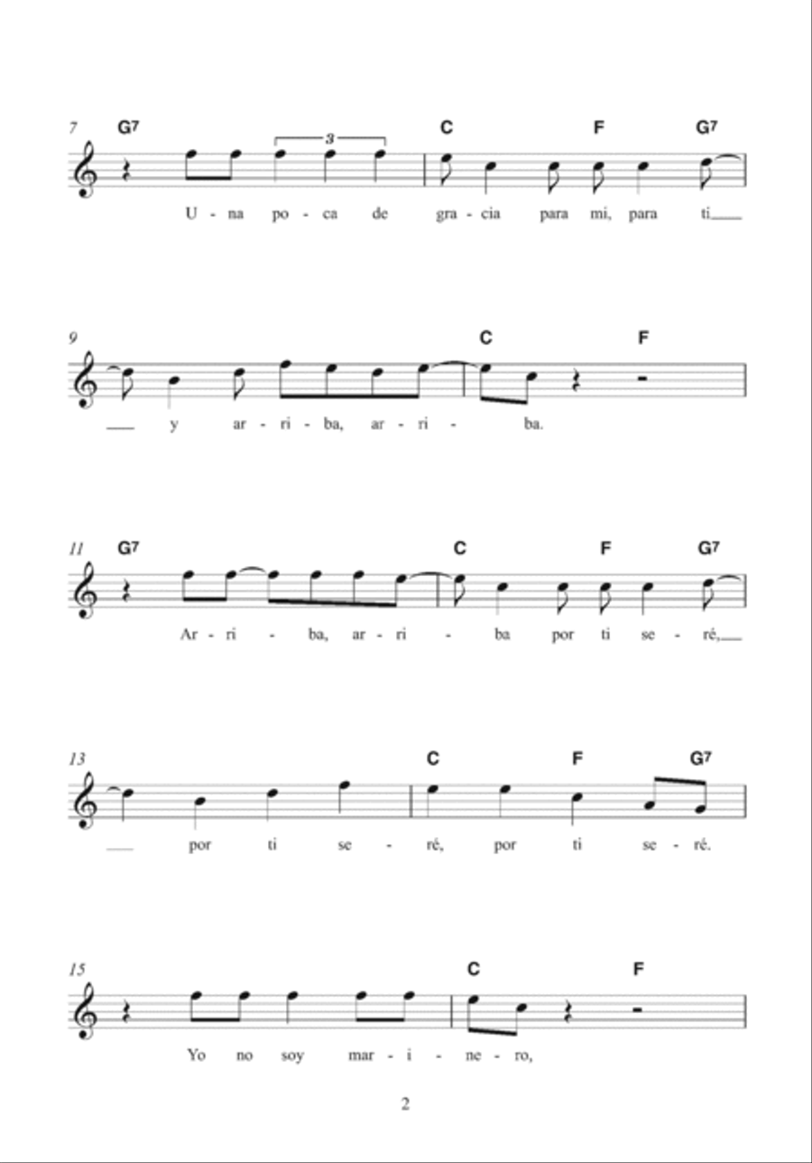 La Bamba La Bamba Ukulele scores gallery preview page 2