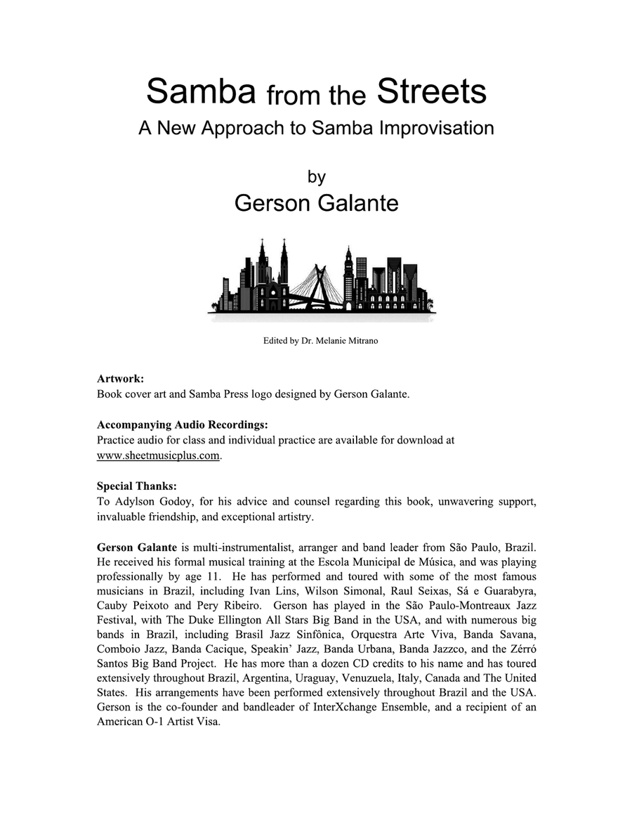Samba de Rua - Samba from The Street Piano scores gallery preview page 2