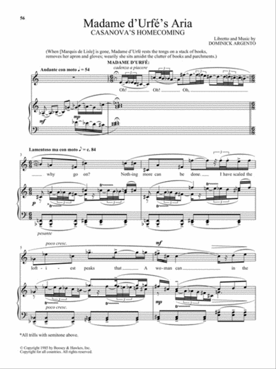 Boosey & Hawkes Opera Anthology - Mezzo-Soprano Mezzo-Soprano Voice scores gallery preview page 7