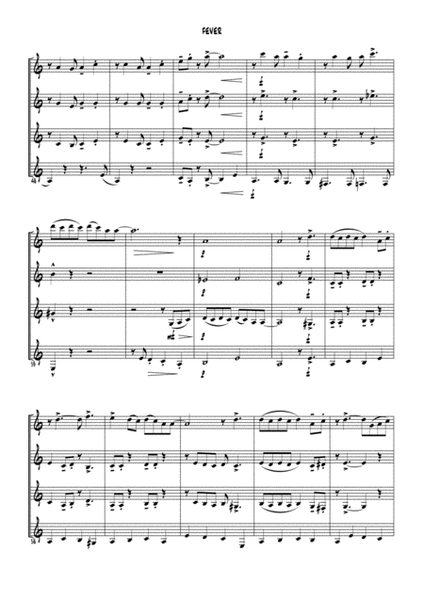 Fever by Peggy Lee Clarinet - Digital Sheet Music