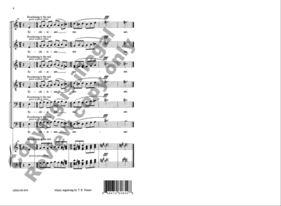 Tu es Petrus A Cappella scores gallery preview page 5