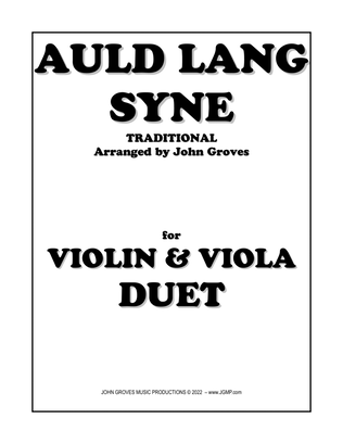 Book cover for Auld Lang Syne - Violin & Viola Duet