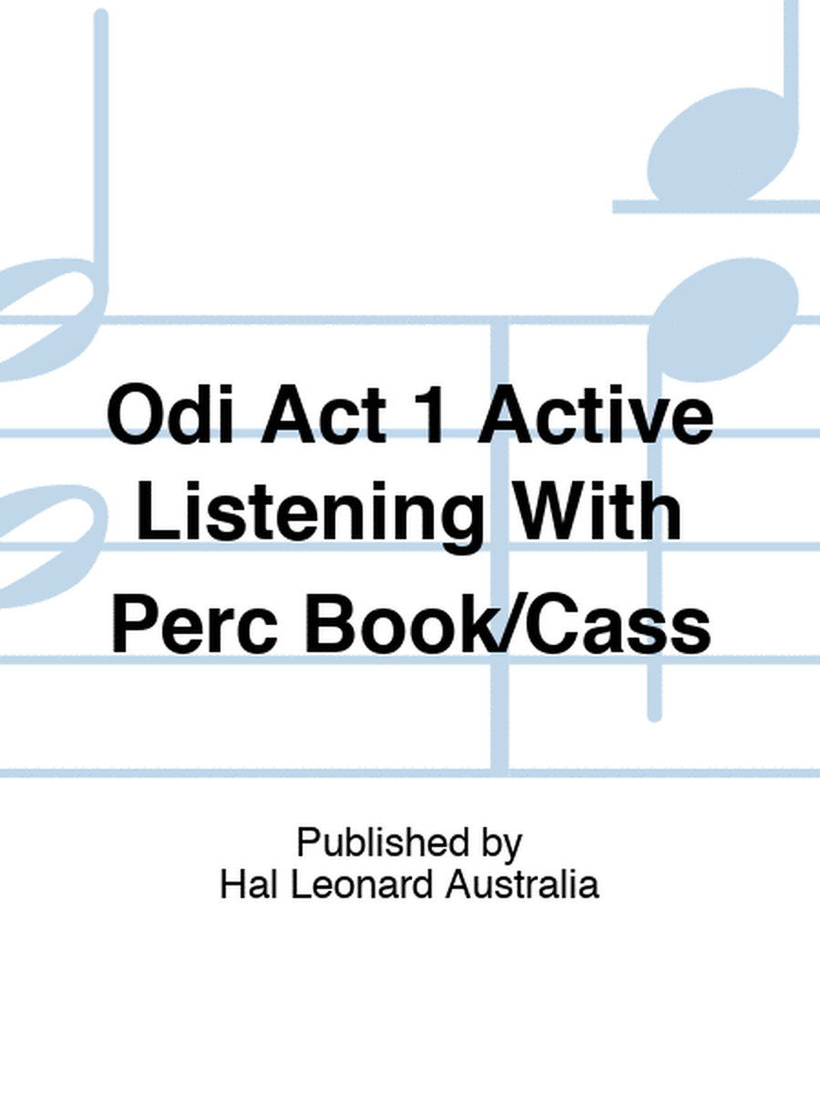 Odi Act 1 Active Listening With Perc Book/Cass