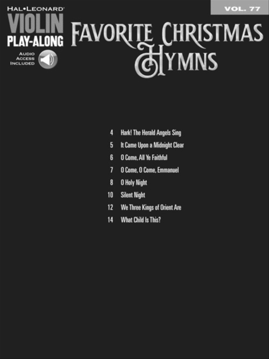 Favorite Christmas Hymns Violin Solo scores gallery preview page 2
