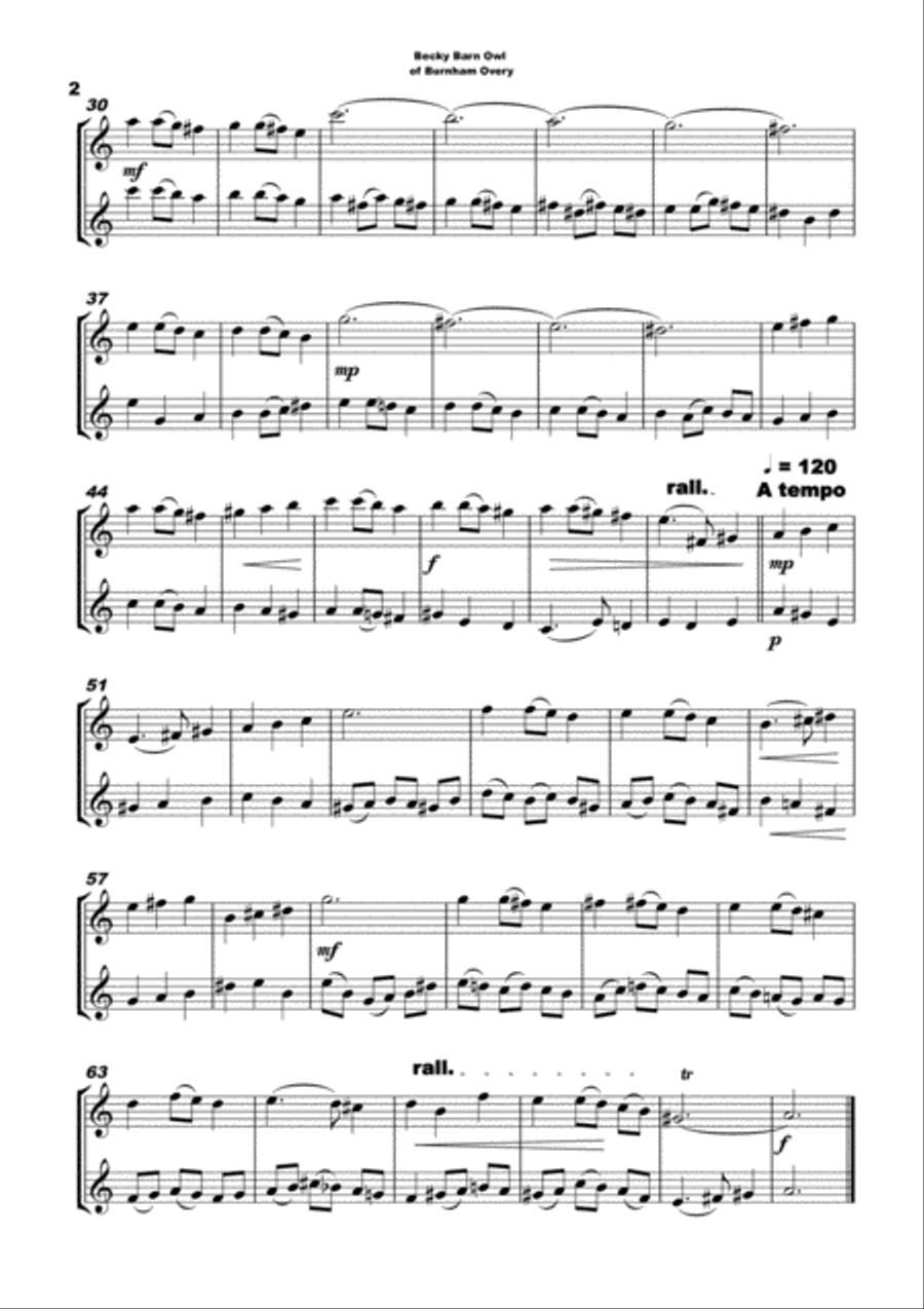 6 Concert Duets for Violin in a Classical Style String Duet scores gallery preview page 4