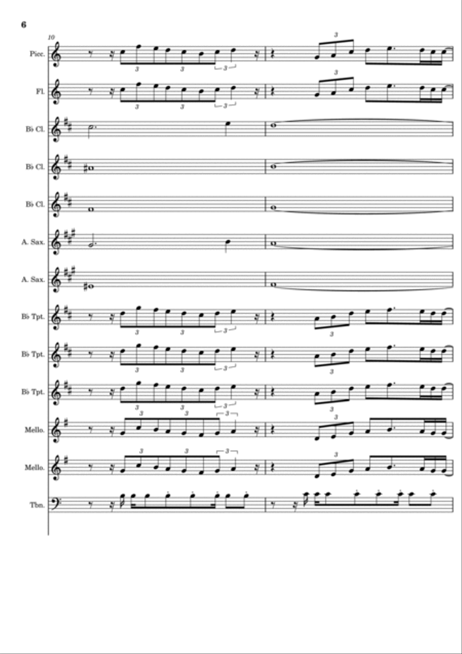 Heartbreak Anniversary Heartbreak Anniversary Marching Band scores gallery preview page 6