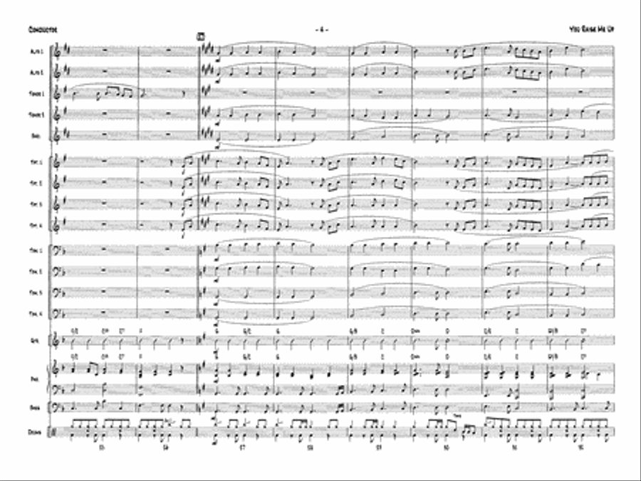 You Raise Me Up: Score Jazz Ensemble scores gallery preview page 6