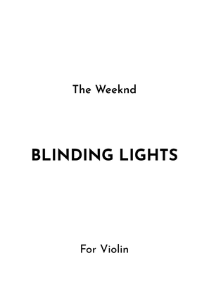 Book cover for Blinding Lights
