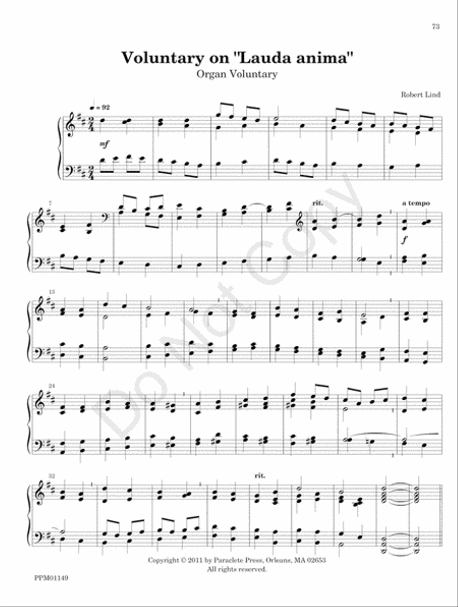 Organ Works for the Church Year Organ scores gallery preview page 79