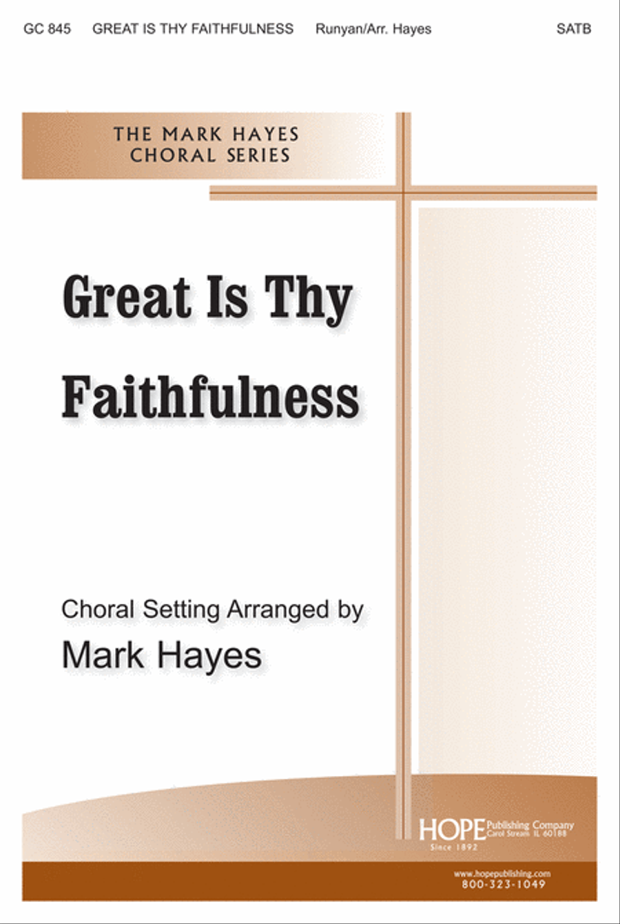Great Is Thy Faithfulness 4-Part scores gallery preview page 1
