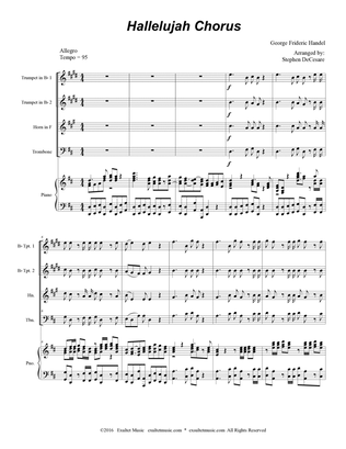 Hallelujah Chorus (Brass Quartet and Piano)