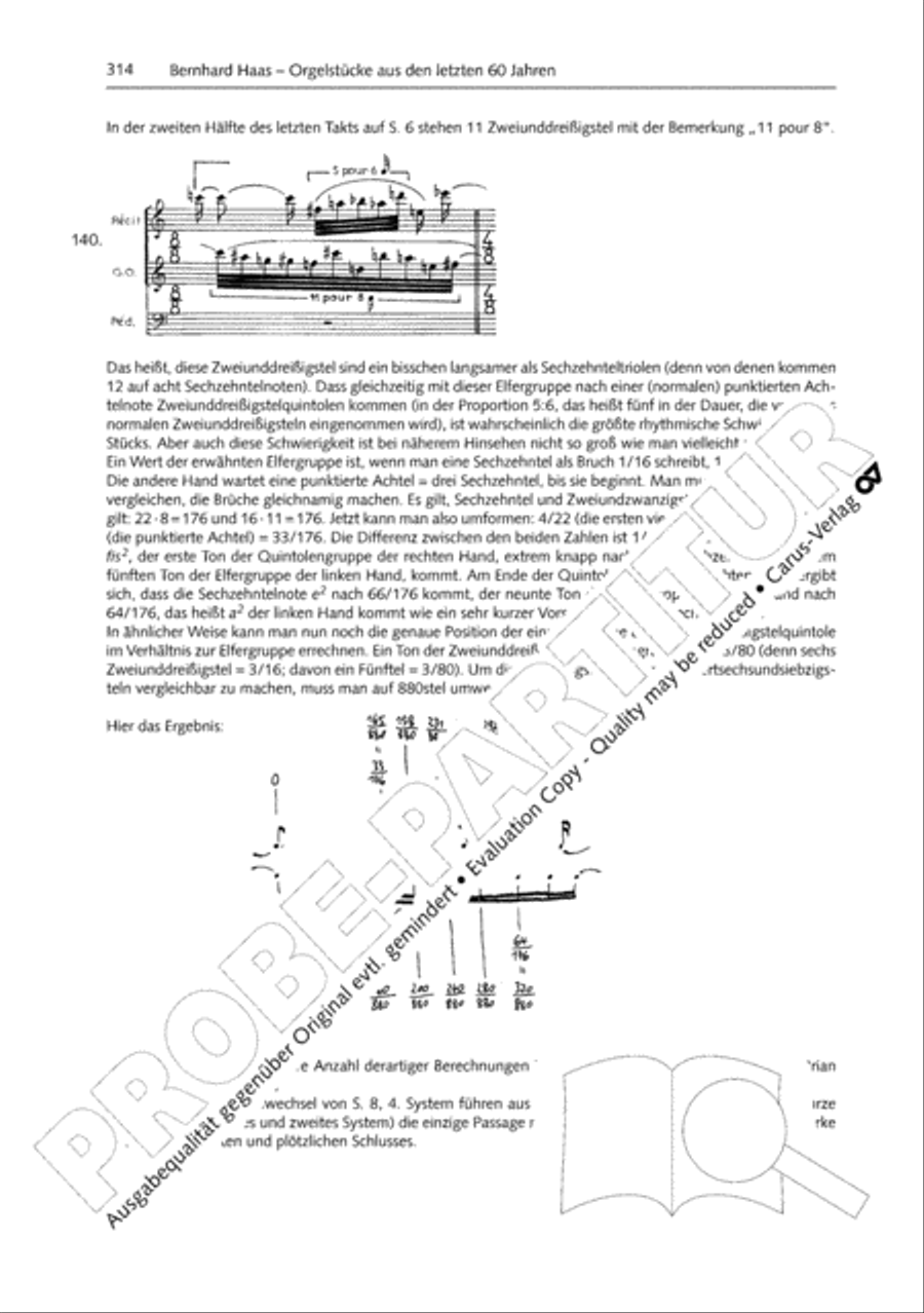 Orgelschule zur historischen Auffuhrungspraxis Organ Solo scores gallery preview page 315