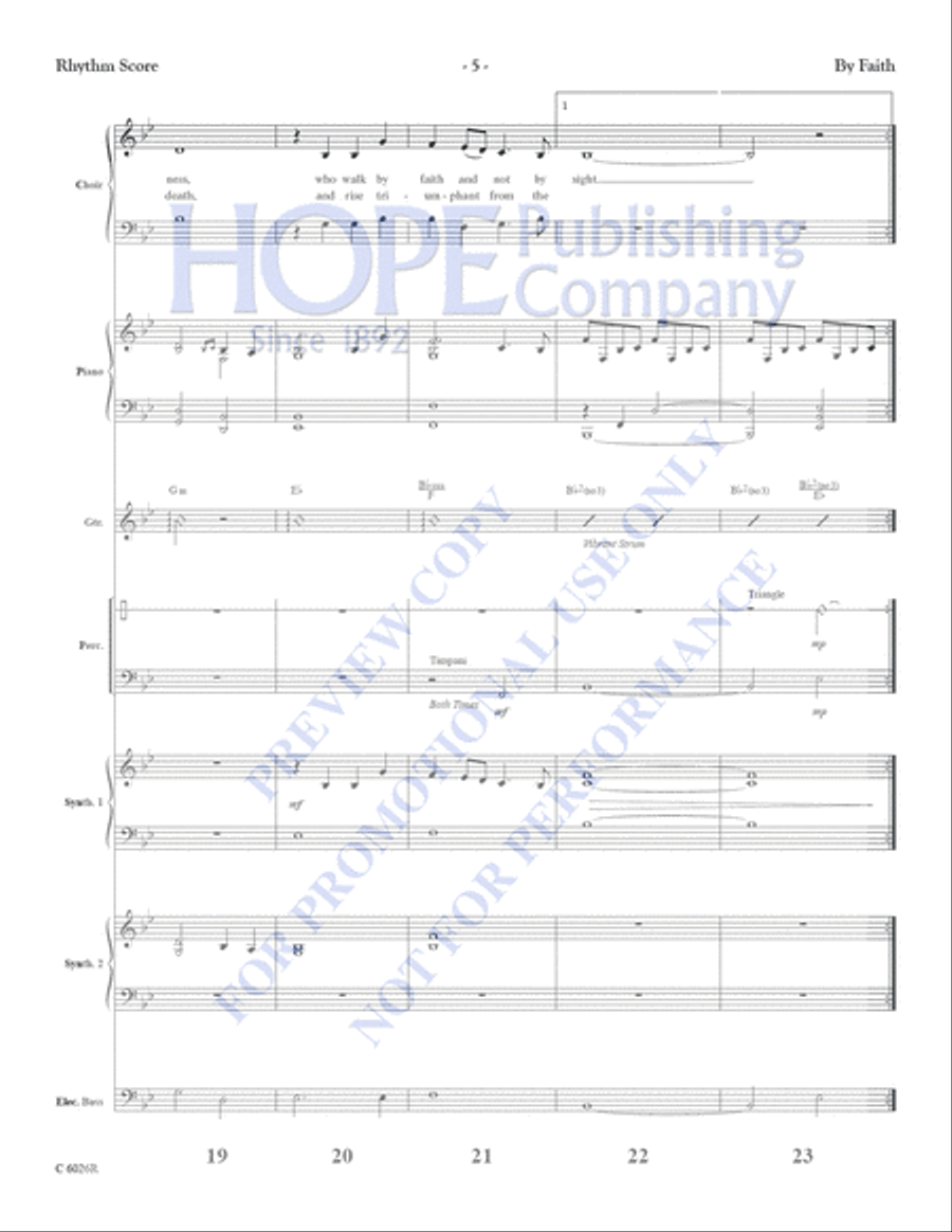 By Faith Handbell Choir scores gallery preview page 7