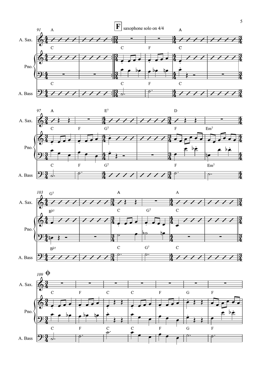 Three To Get Ready Small Ensemble scores gallery preview page 5
