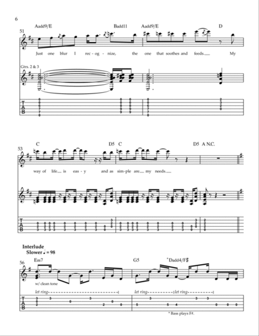 The Fountain Of Lamneth The Fountain Of Lamneth Guitar Tablature scores gallery preview page 6