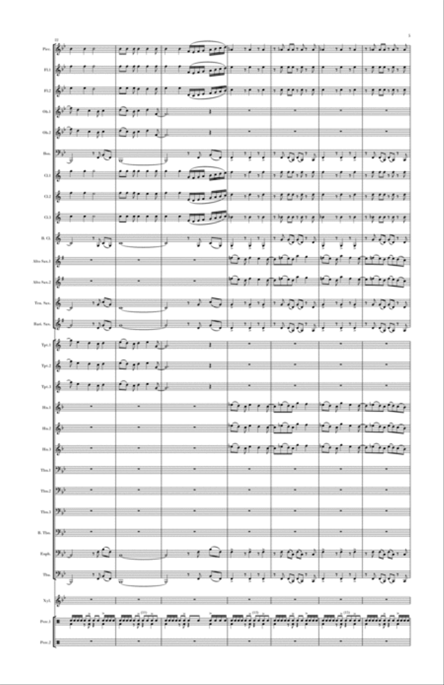 A New Day A New Day Concert Band scores gallery preview page 5