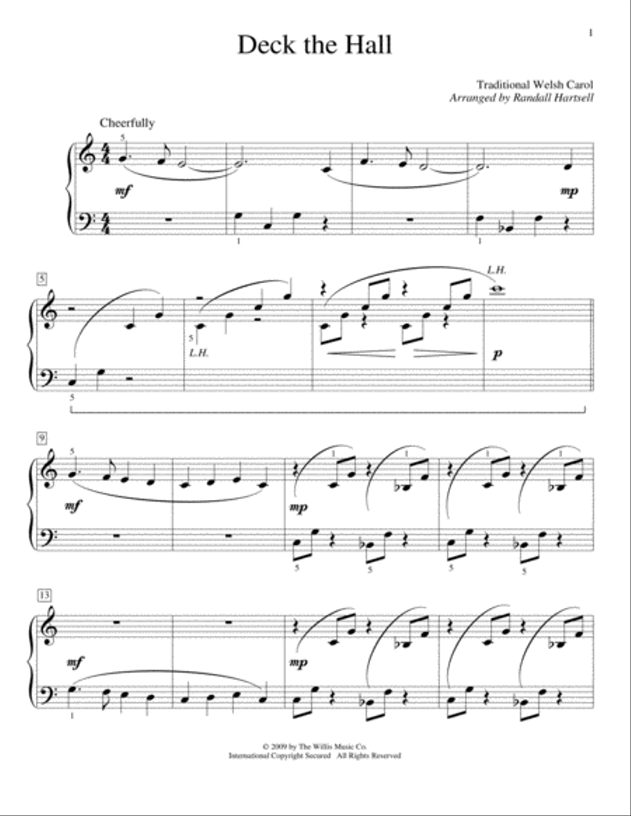 Deck The Hall Piano Method scores gallery preview page 1