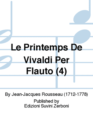 Book cover for Le Printemps De Vivaldi Per Flauto (4)