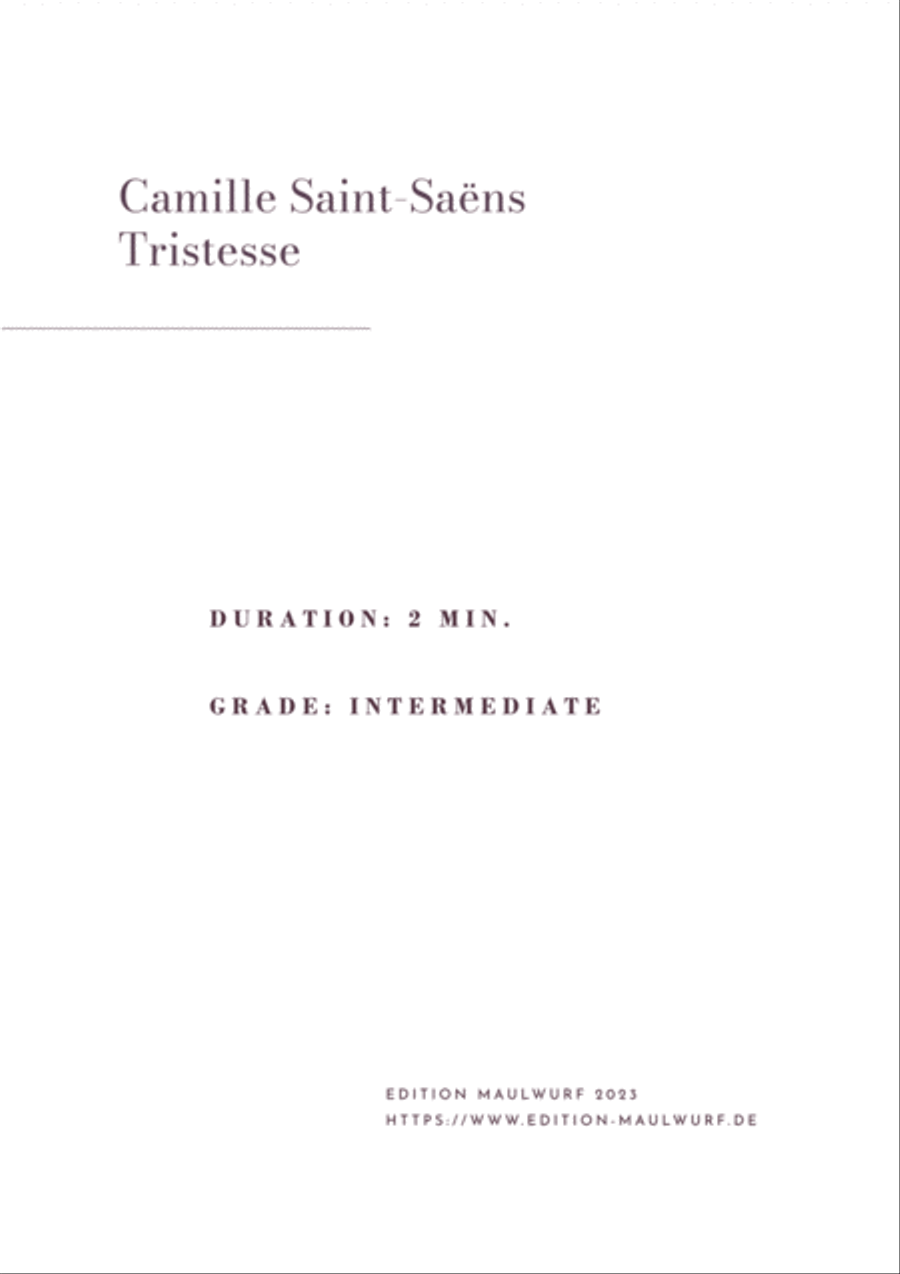 Tristesse Brass Quartet scores gallery preview page 2