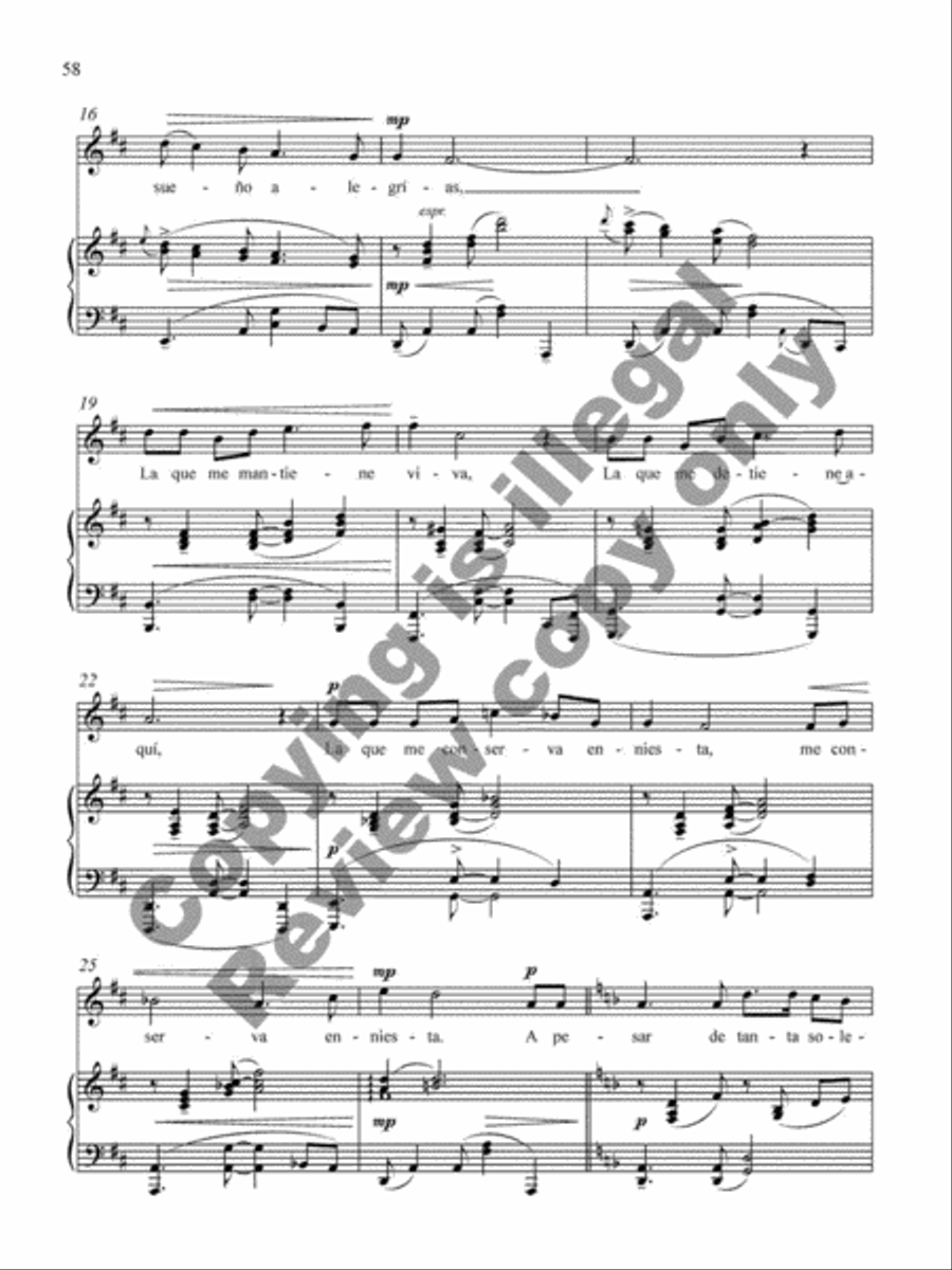 Collected Songs for Soprano and Piano Soprano Voice scores gallery preview page 36