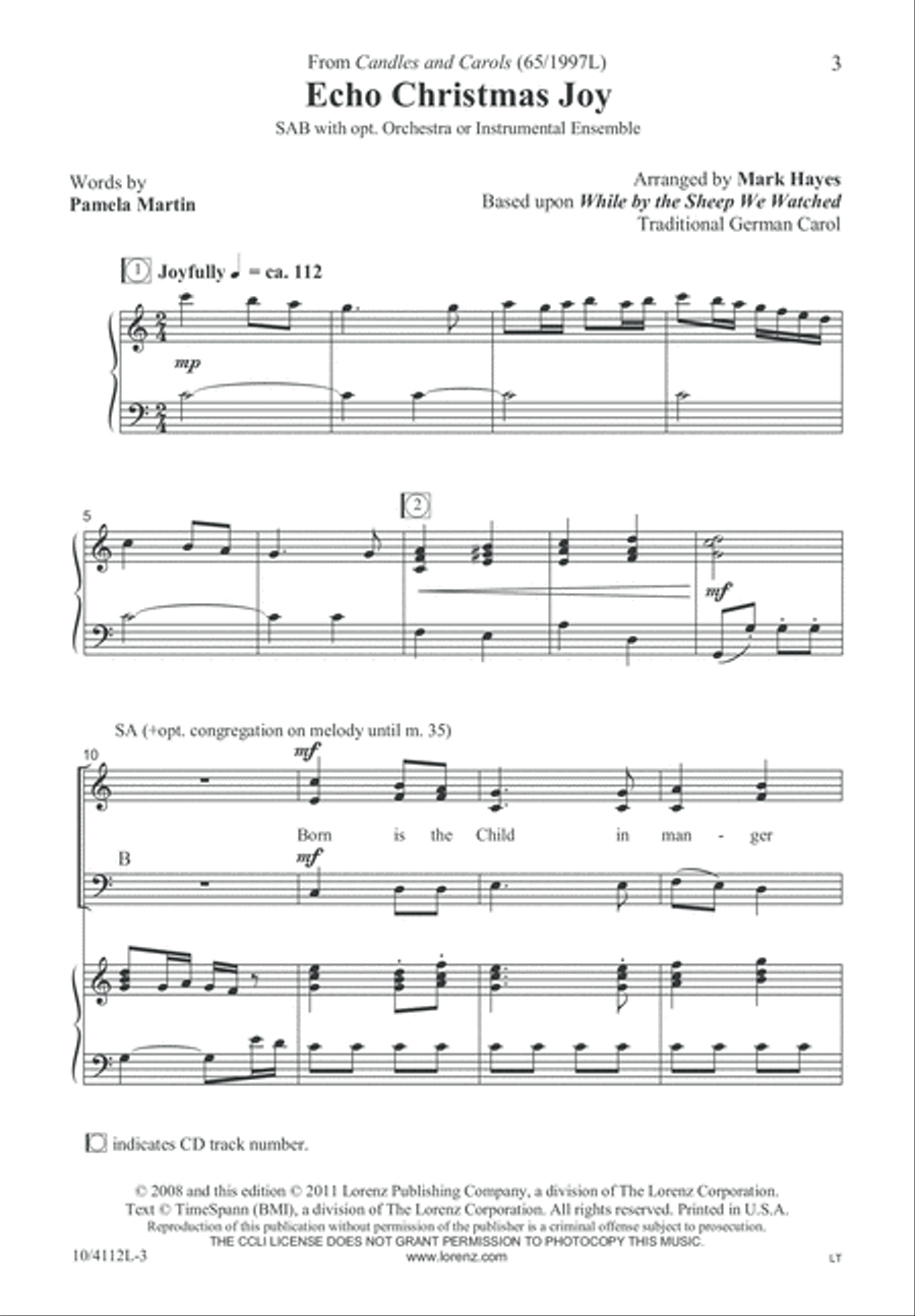 Echo Christmas Joy Echo Christmas Joy 3-Part scores gallery preview page 4