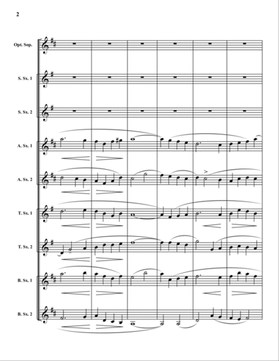 Irish Tune from County Derry SSAATTBB scores gallery preview page 2