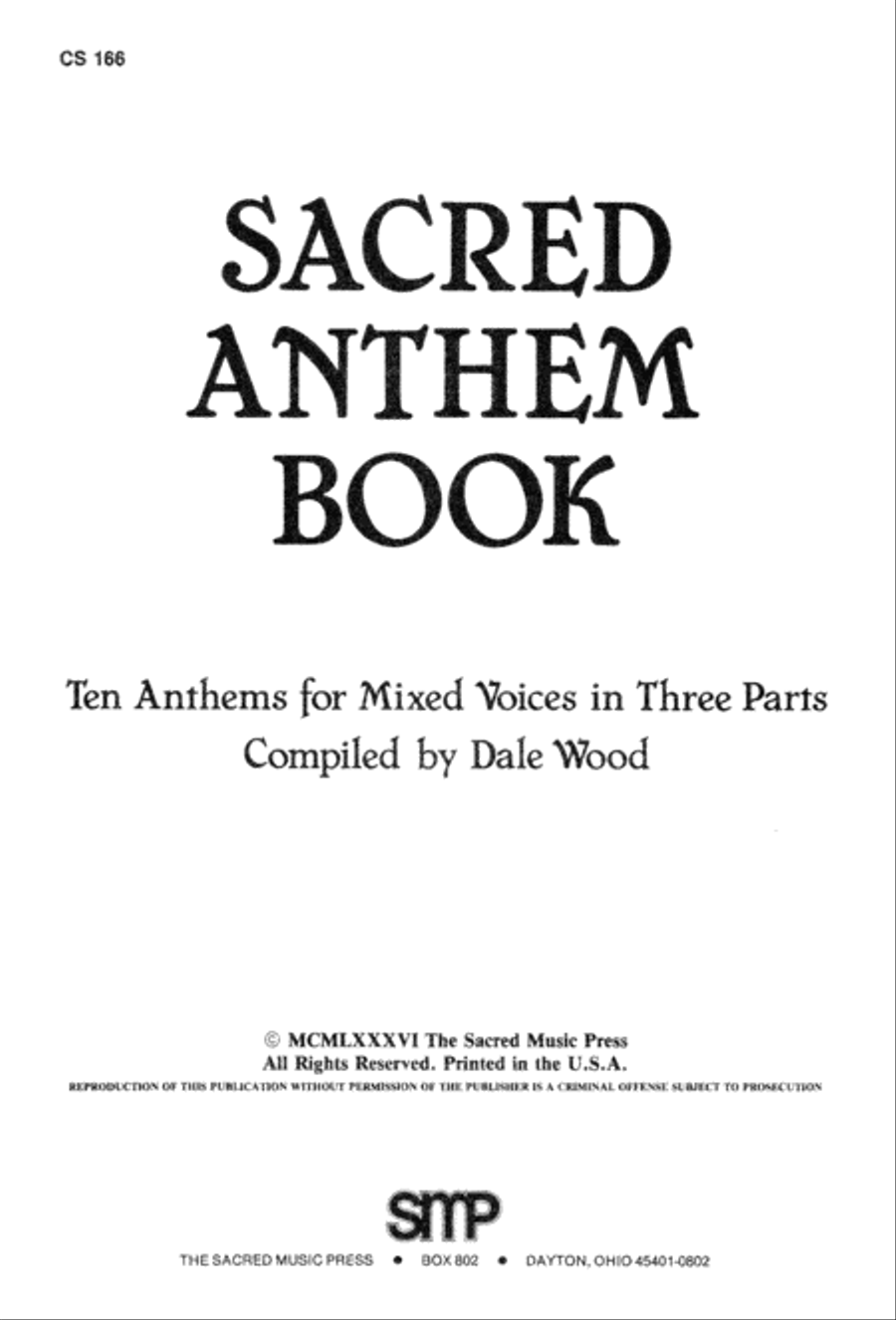 Sacred Anthem Book 3-Part scores gallery preview page 3