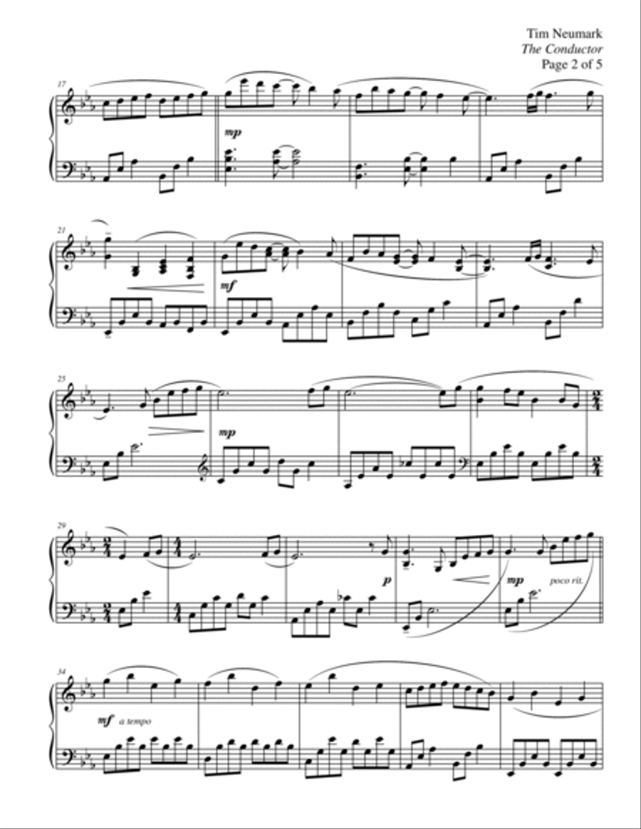 The Conductor Piano Solo scores gallery preview page 2