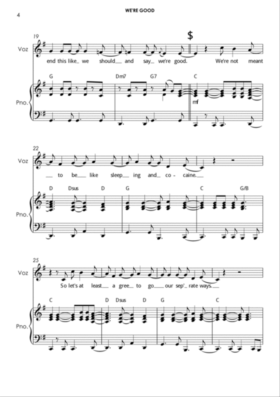 We're Good Voice scores gallery preview page 4